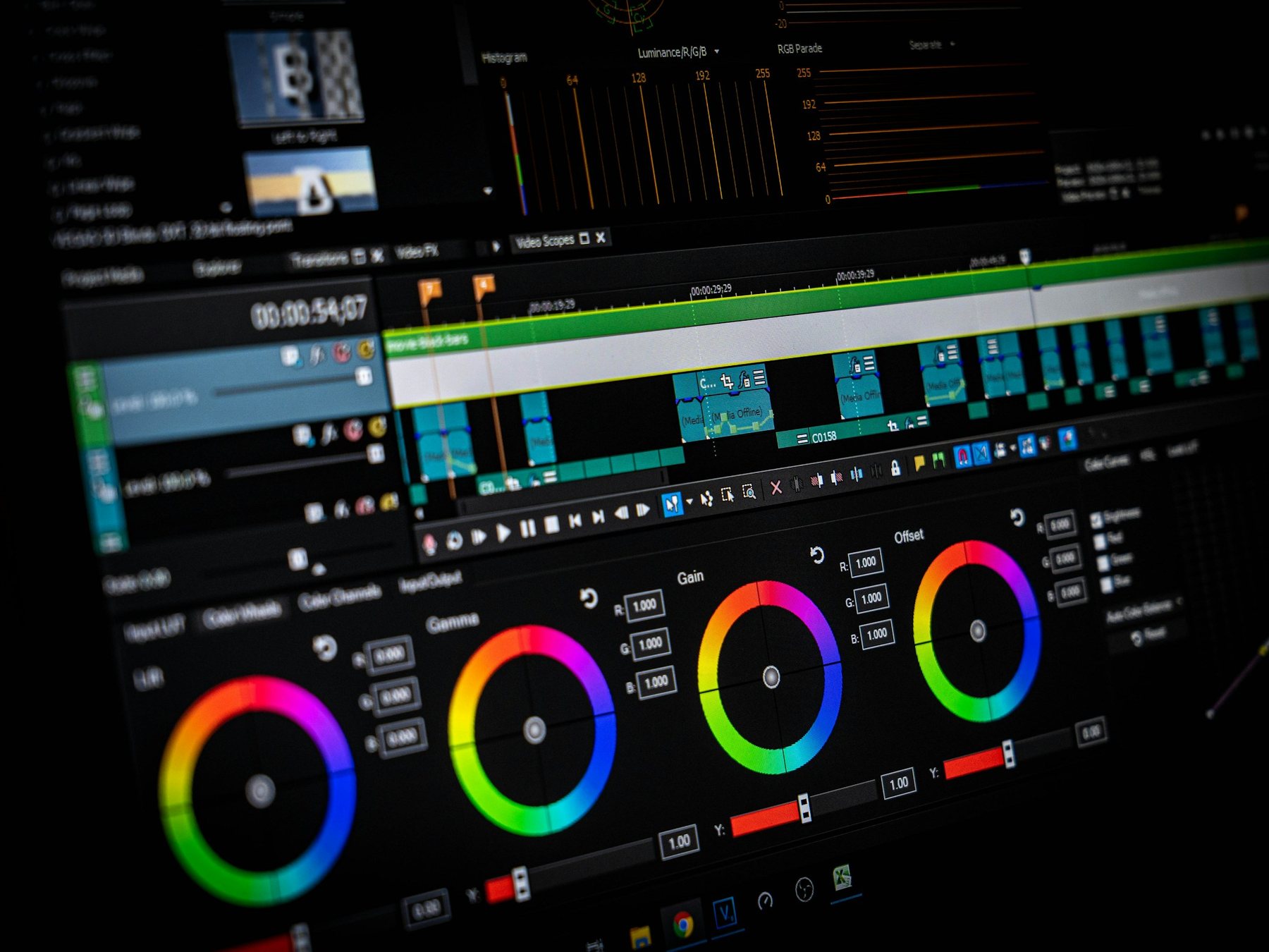 Étalonnage des images en post-production